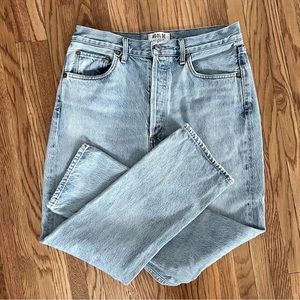 AGOLDE Riley High Rise Straight Crop in Renewal